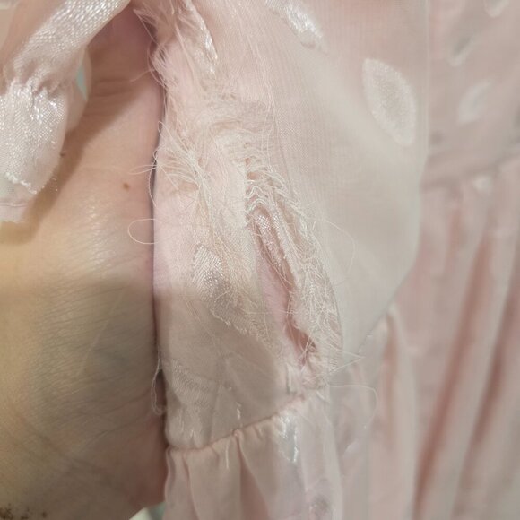 Lulus Pastel Pink Puff Sleeve Maxi Dress 1X | Romantic Vibes - Picture 10 of 16